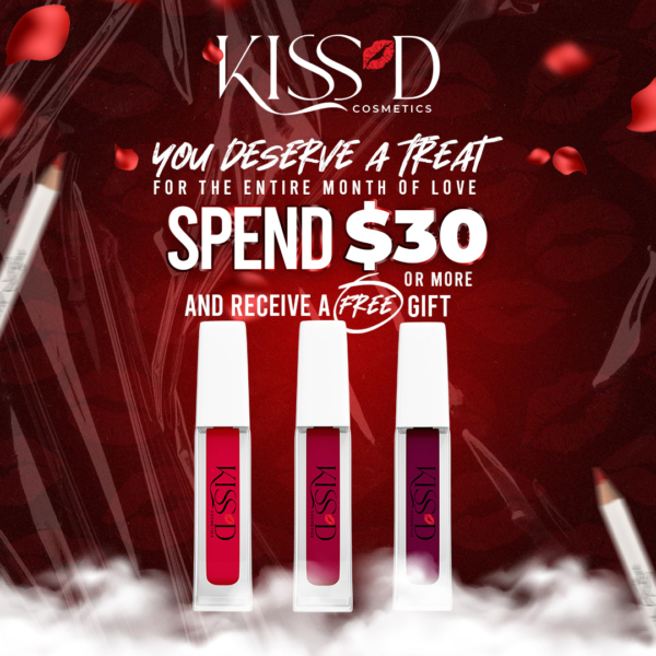 Kiss’d Cosmetics Valentines Flyer